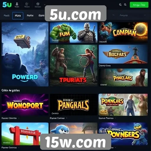 Destaques dos jogos disponíveis em 5u.com